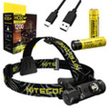 Nitecore HC60 V2 Headlamp + Extra NL1835HP Battery 