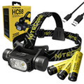 Nitecore HC68 Headlamp + 2x Extra 1835HP 